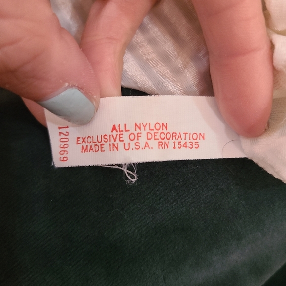 Gilead Vintage Lace Trim Empire Waist Striped Slip Dress Nightgown - Picture 5 of 5